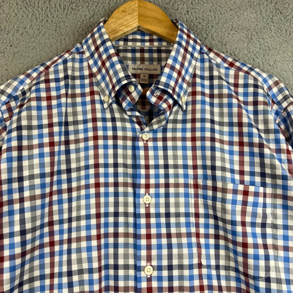 Peter Millar Mens Medium Performance Check Button… - image 3